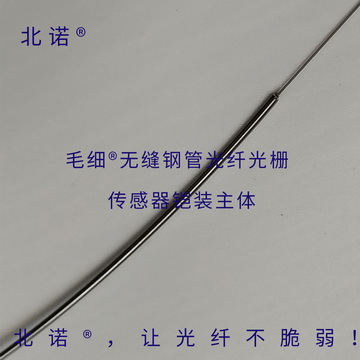 北諾?250℃毛細(xì)?無(wú)縫鋼管光纖光柵傳感器本體